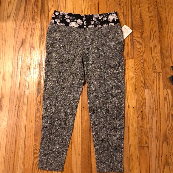 Lululemon departure pant Sz 6 new black/white - Picture 1 of 5